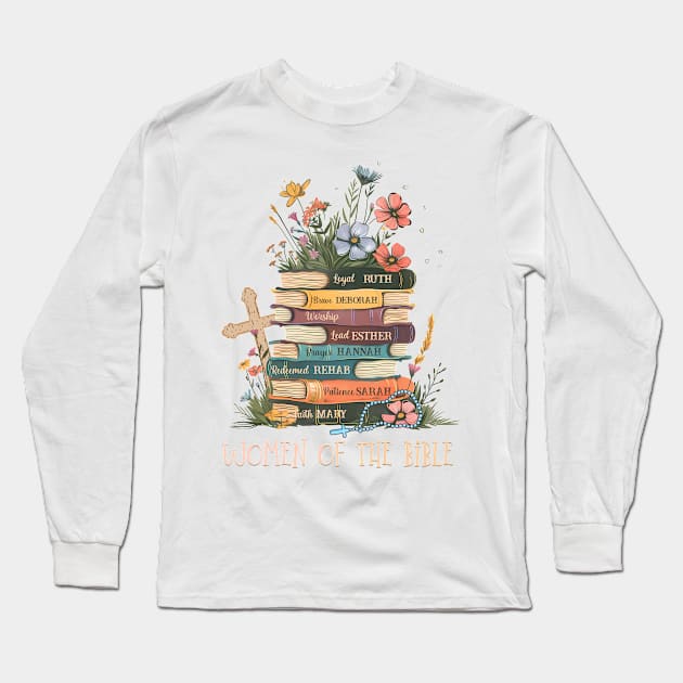 The Original Women of The Bible Books Gift For Men Women Long Sleeve T-Shirt by Los San Der